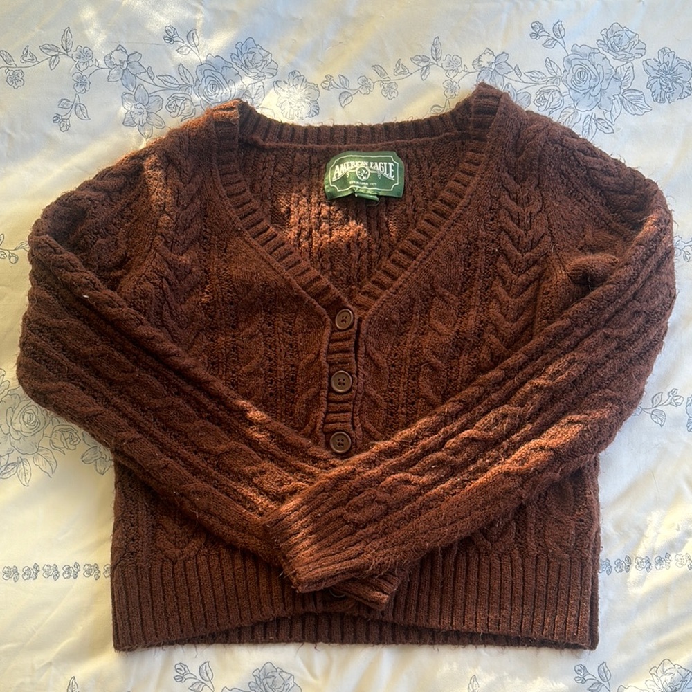 American Eagle Outfitters Women's Brown Sweater